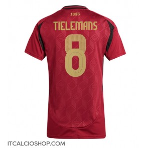 Belgio Youri Tielemans #8 Prima Maglia Femmina Europei 2024 Manica Corta